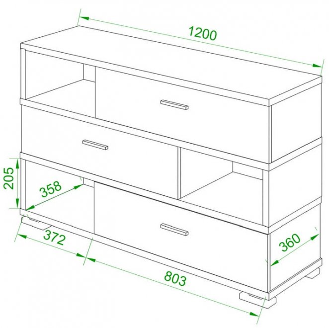 Комод Эланта-40/3 Н нельсон