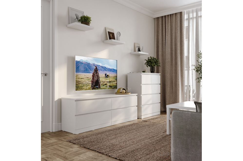 Комод Варма 4 белый