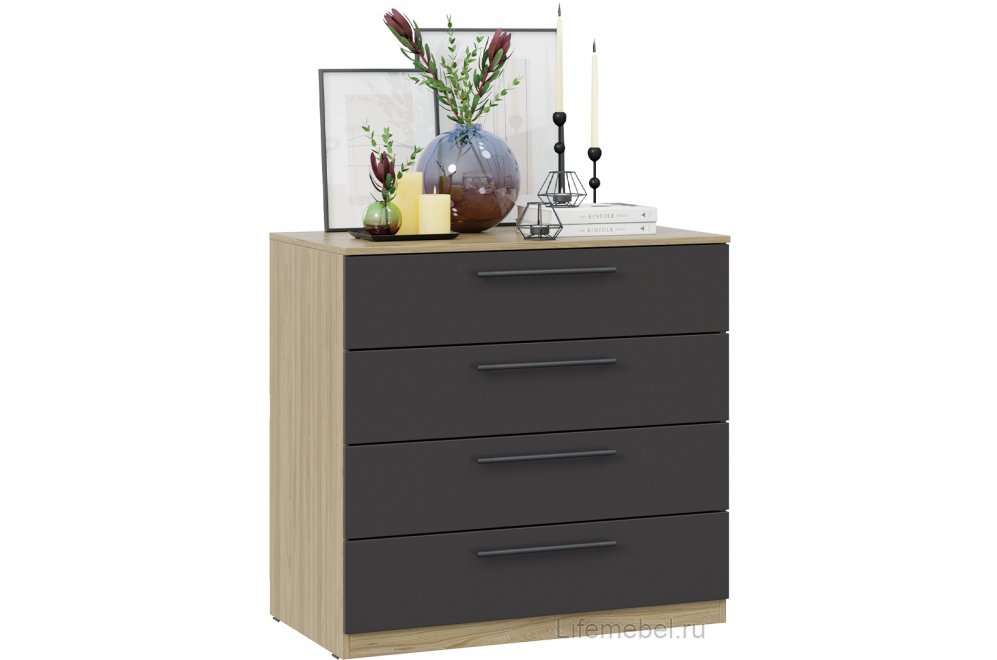 Комод Агата вяз благородный / базальт