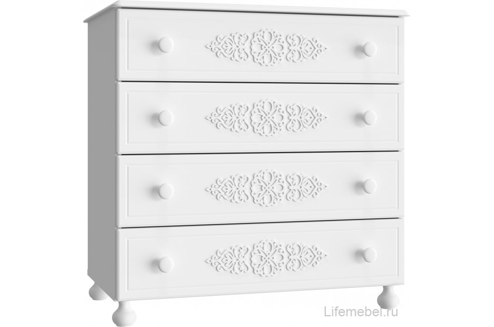 Комод Ассоль АС-5 белое дерево