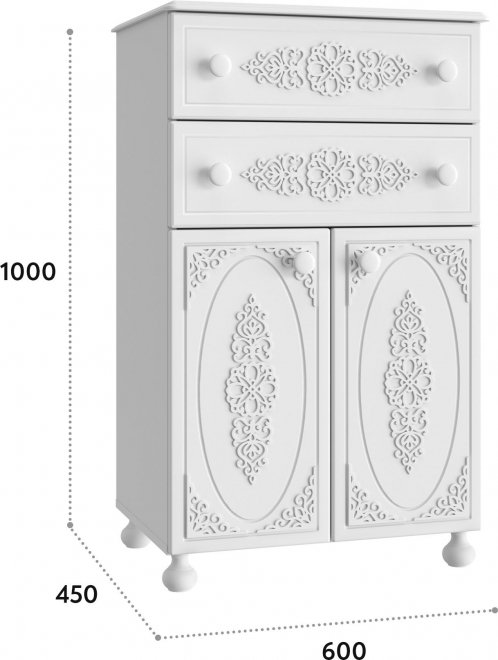 Комод Ассоль АС-63 ваниль