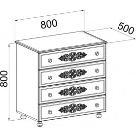 Комод Ассоль плюс АС-5