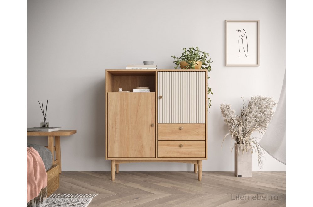 Комод Баббл (Bubbles) BBL06S Орех