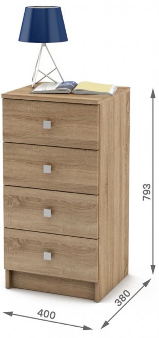 Комод Бостон-2 дуб сонома