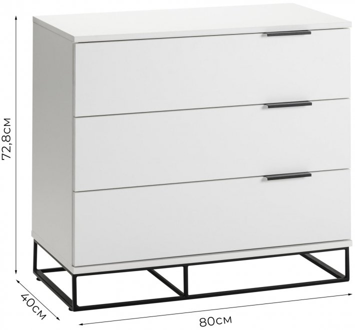 Комод City белый