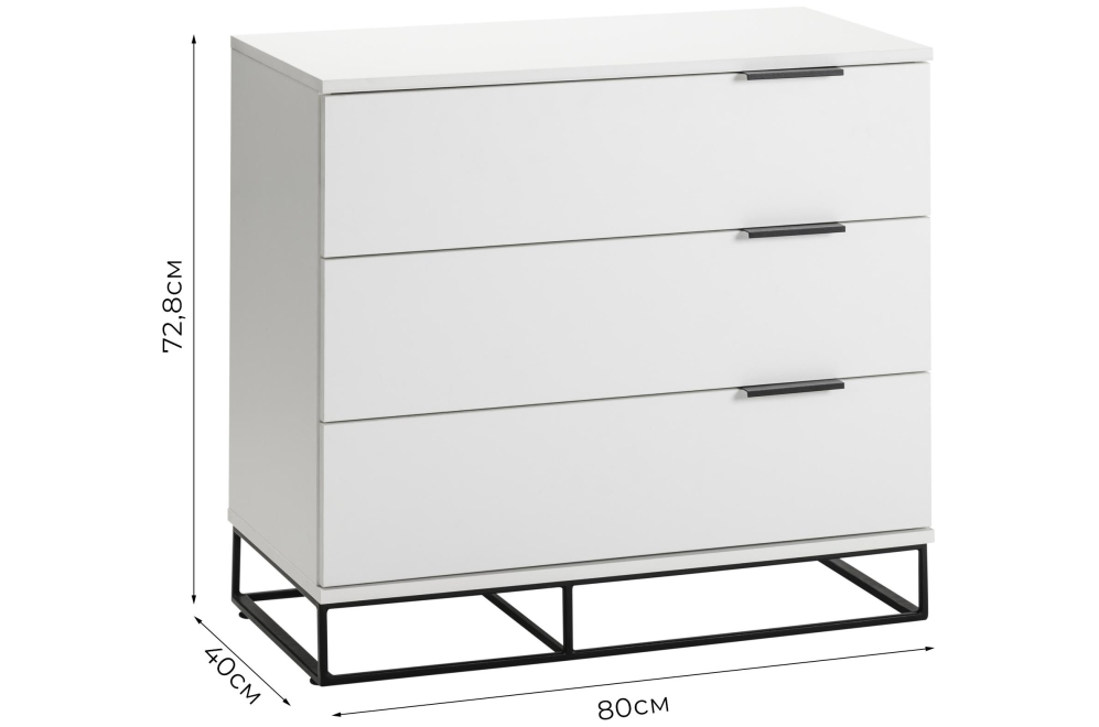 Комод City белый