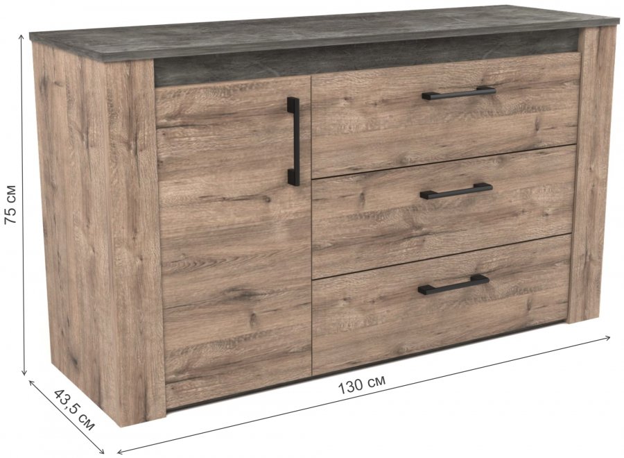 Комод Денвер дуб веллингтон