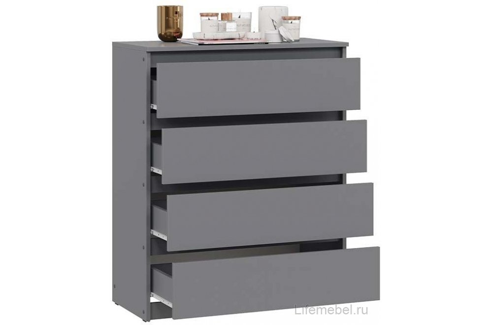 Комод Денвер Исполнение 2 графит серый