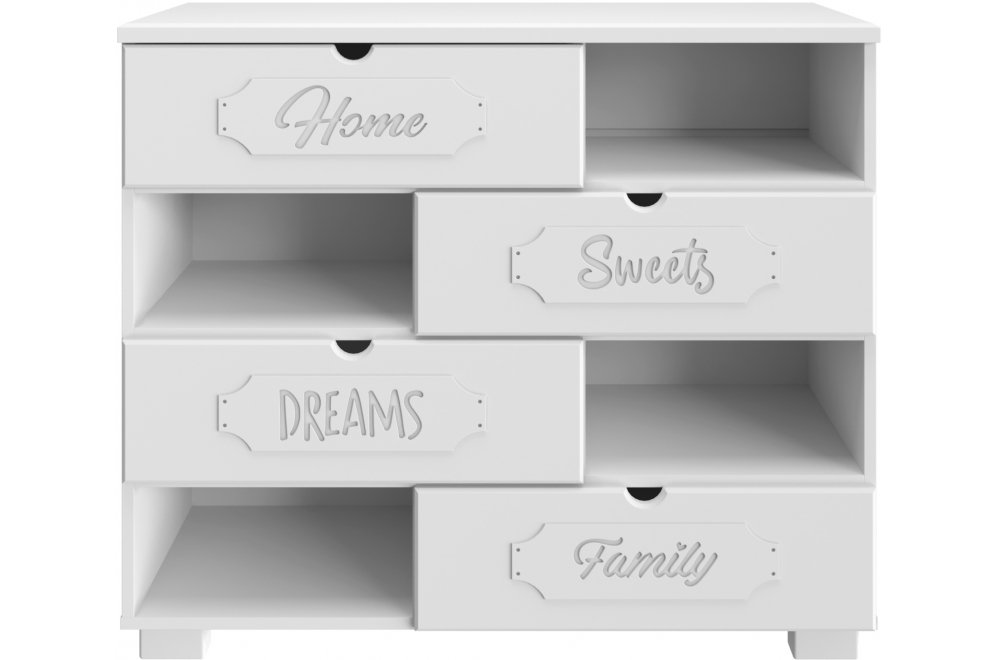 Комод ДримСтар ДС-10 белое дерево