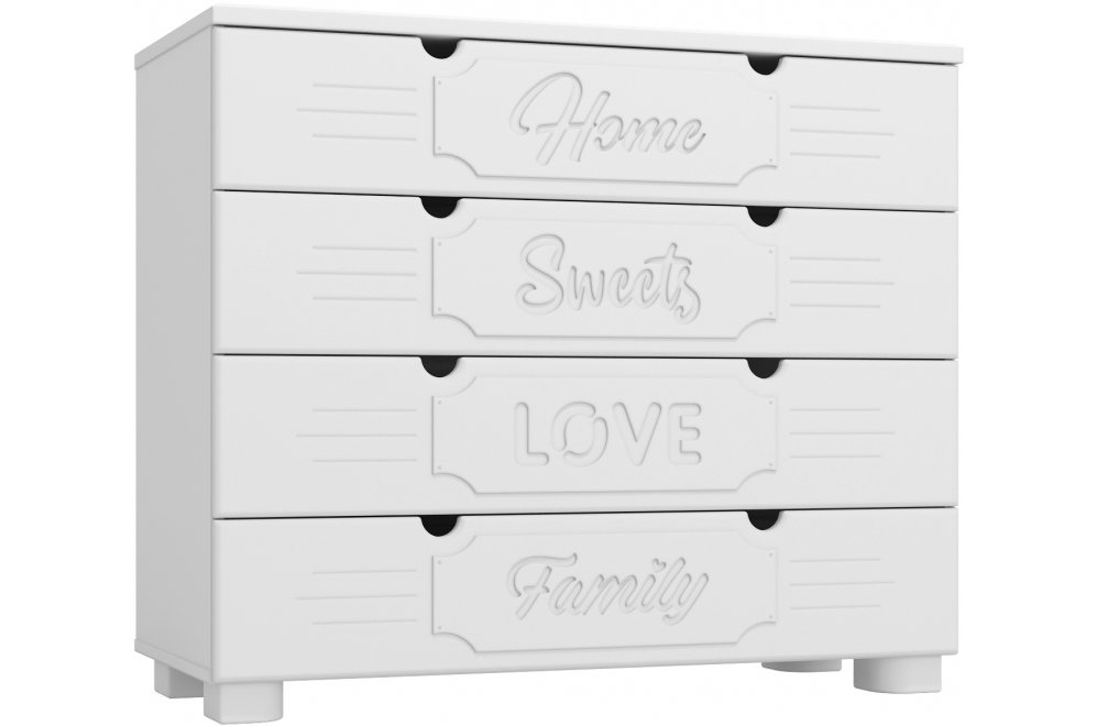 Комод ДримСтар ДС-12 белое дерево