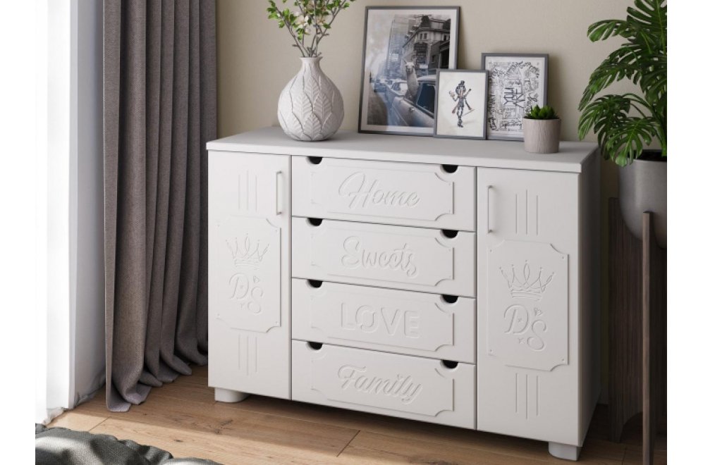 Комод ДримСтар ДС-13 белое дерево