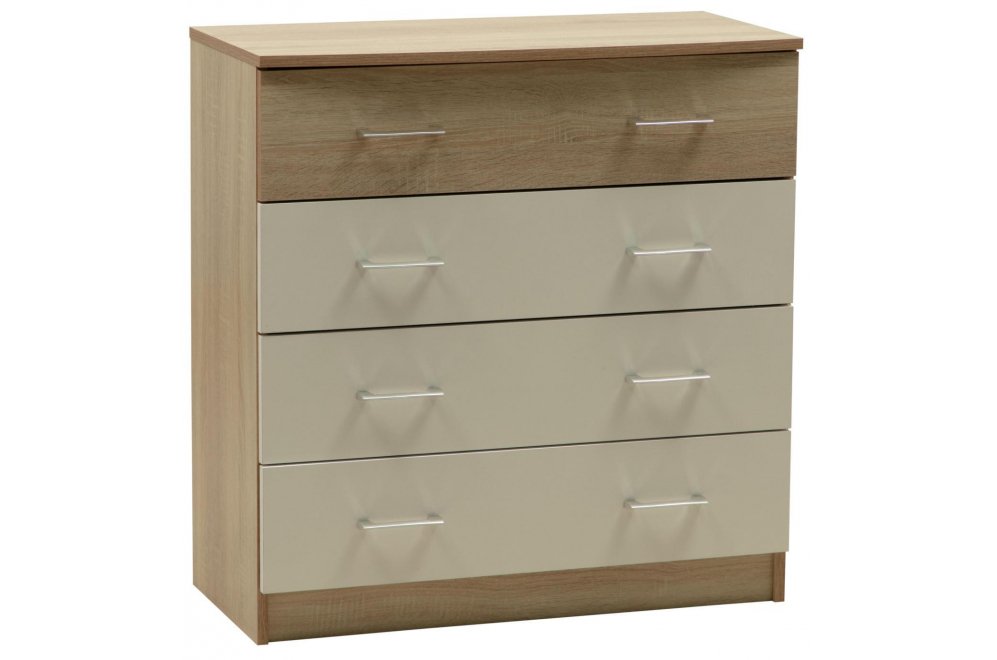 Комод Дуэт-1 дуб сонома / белый