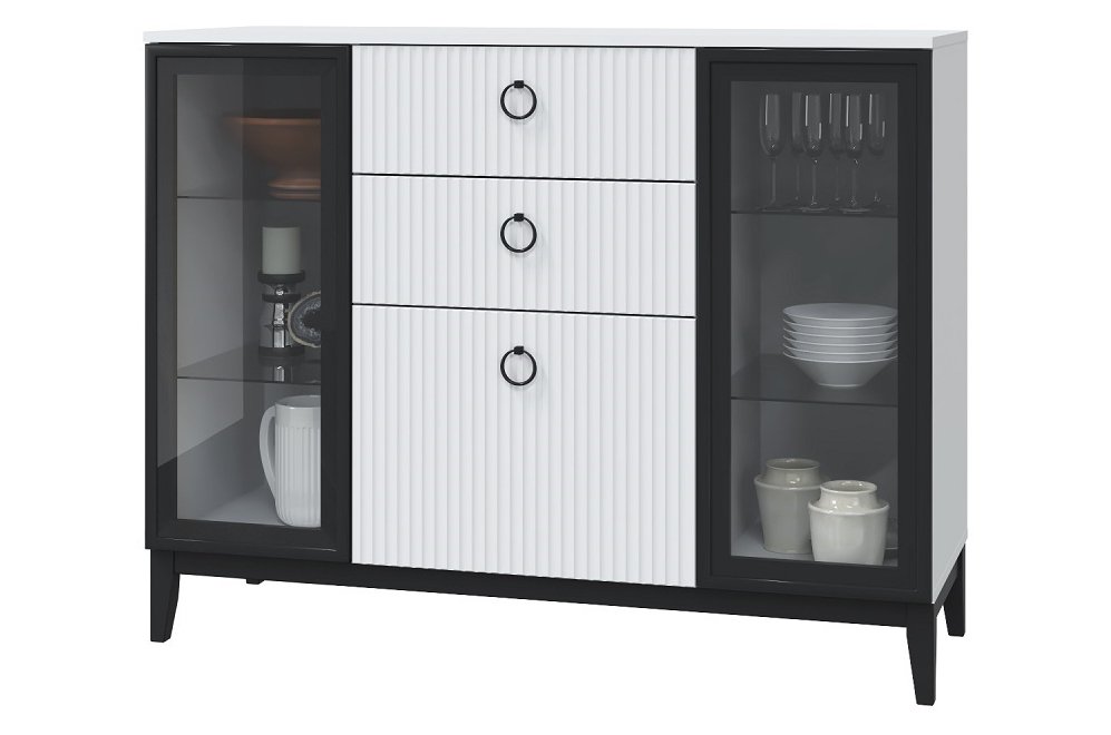 Комод двухдверный Шарлиз белый