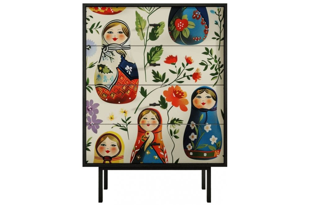 Комод Эмерсон (Emerson) EM18/Art04 черный