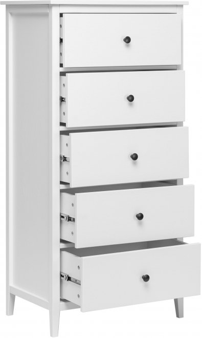 Комод Ферн 5 ящиков белый