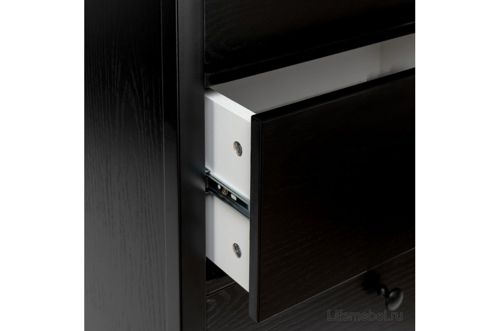 Комод Ферн 5 ящиков черный
