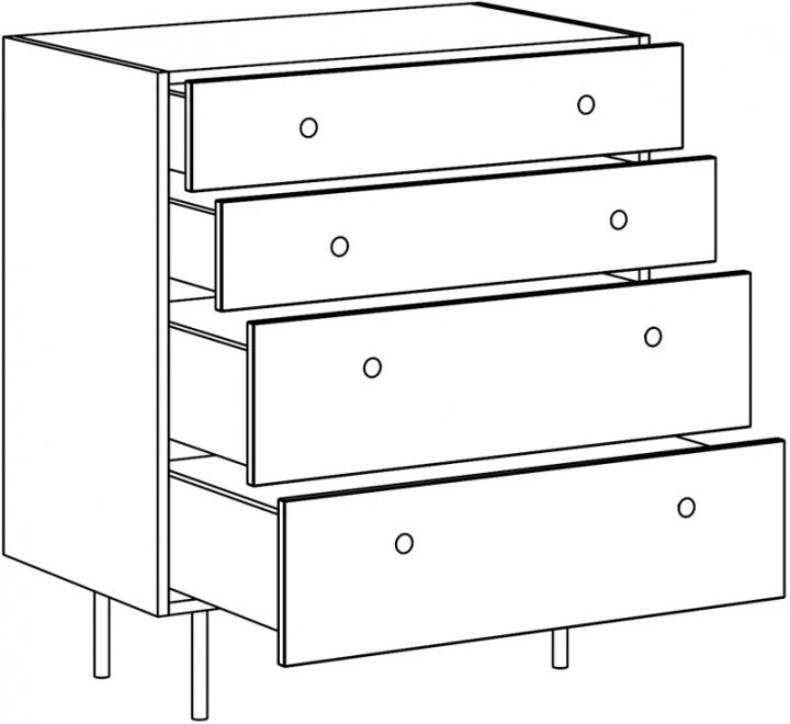 Комод Frida принт palm / робиния брэнсон