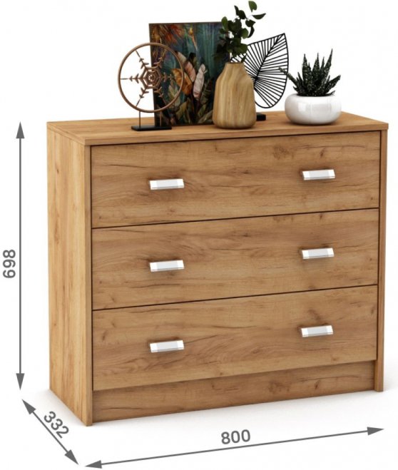 Комод Имидж-803 дуб золотистый