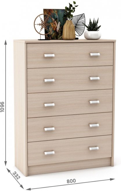 Комод Имидж-805 дуб молочный