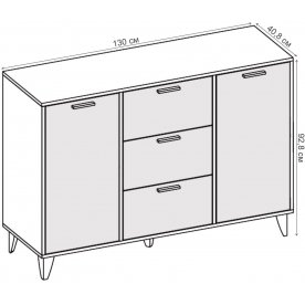 Комод Эго К-2 на ножках