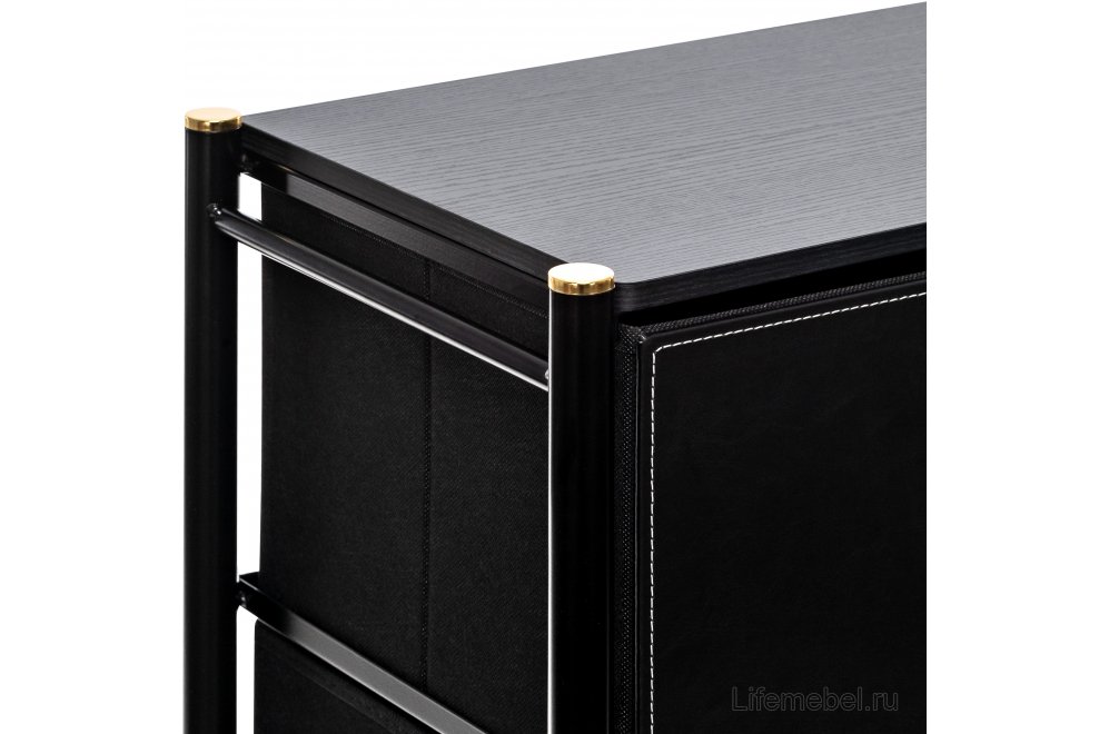 Комод Хайди 10 ящиков черный