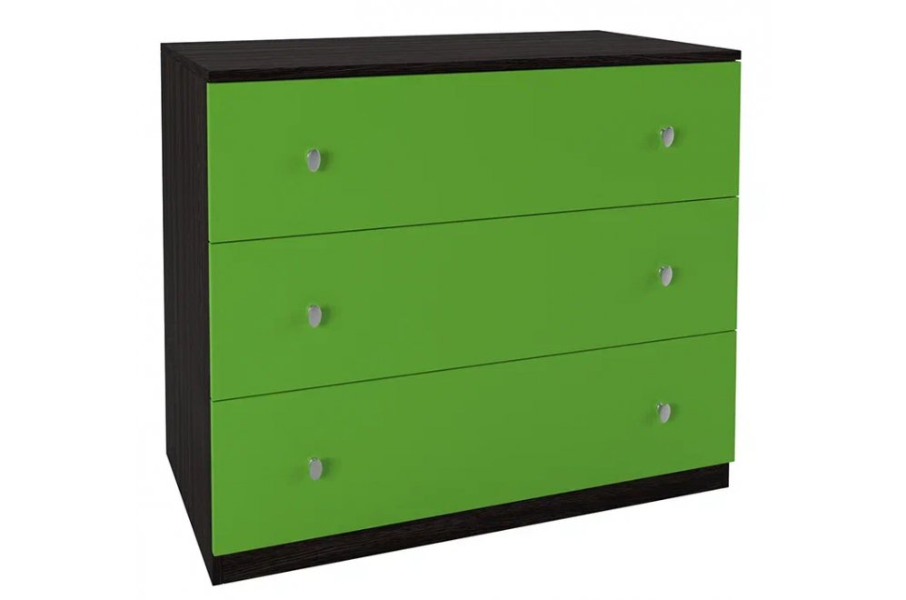 Комод Эстель венге / салатовый