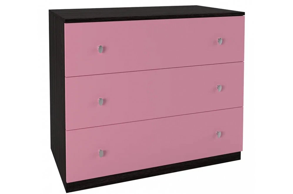 Комод Эстель венге / розовый