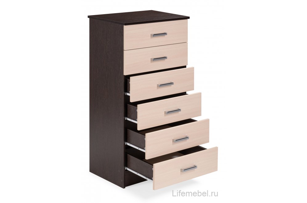 Комод Катрин 4 венге / дуб молочный