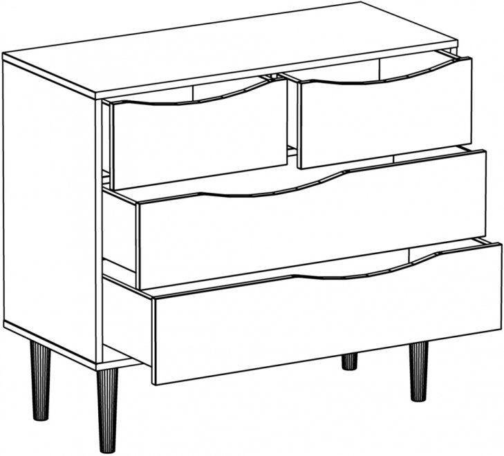 Комод Like скала / дуб Бунратти