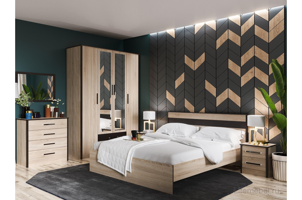 Комод Лирика дуб сонома