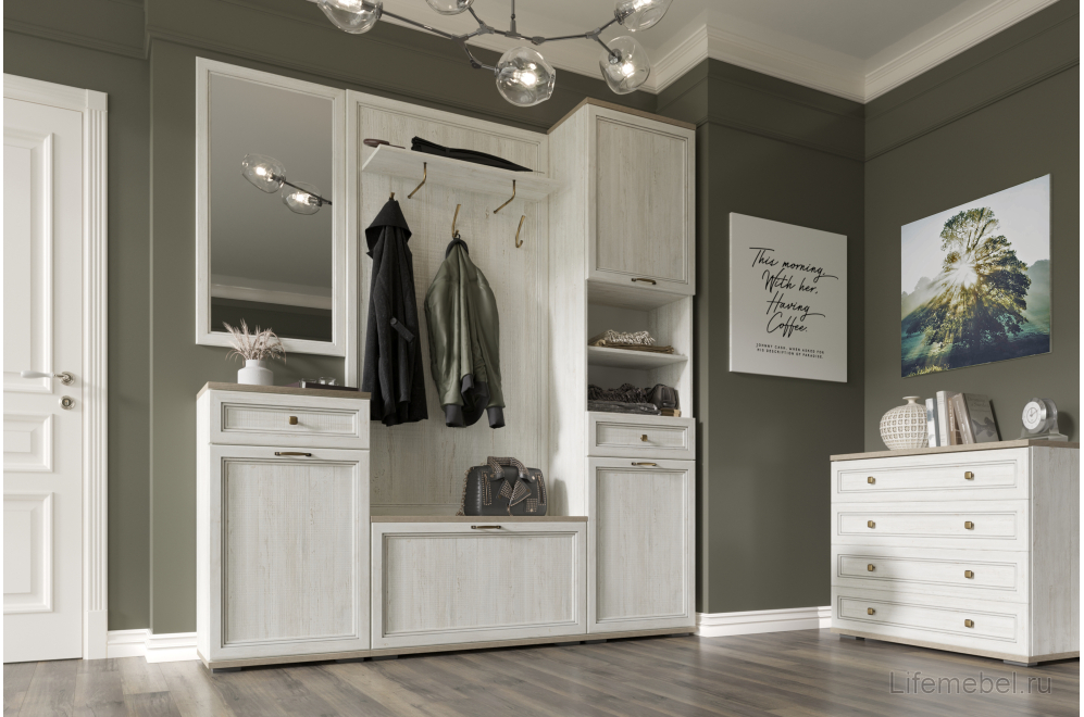 Комод Македония КМ-102 сосна санторини светлый