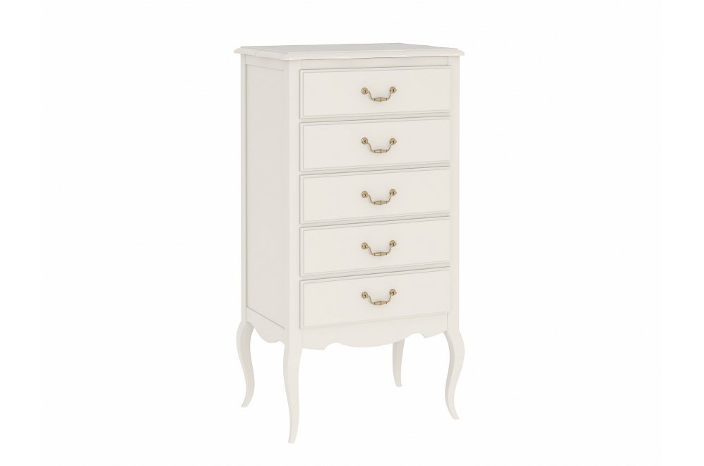 Комод Малонн Ави белый 5 ящиков