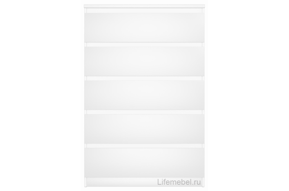 Комод Мальта 5 ящиков белый