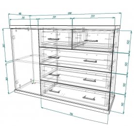 Комод Мебелайн-11