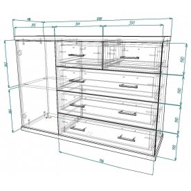 Комод Мебелайн-11
