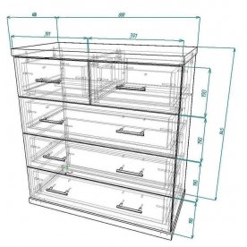 Комод Мебелайн-12