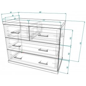 Комод Мебелайн-15