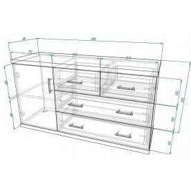 Комод Мебелайн-16