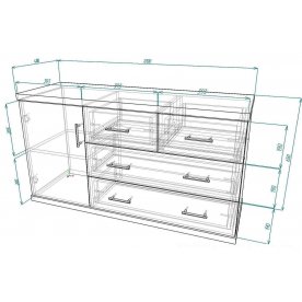 Комод Мебелайн-16