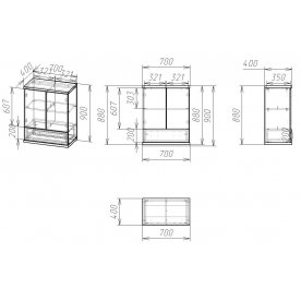 Комод Мебелайн-3