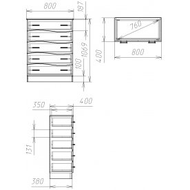 Комод Мебелеф-12