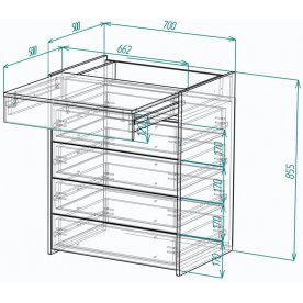 Комод Мебелеф-67