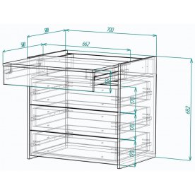 Комод Мебелеф-72