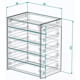 Комод Мебелеф-73