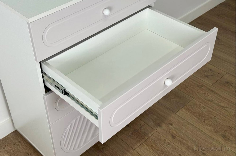 Комод Милана белое дерево / сакура