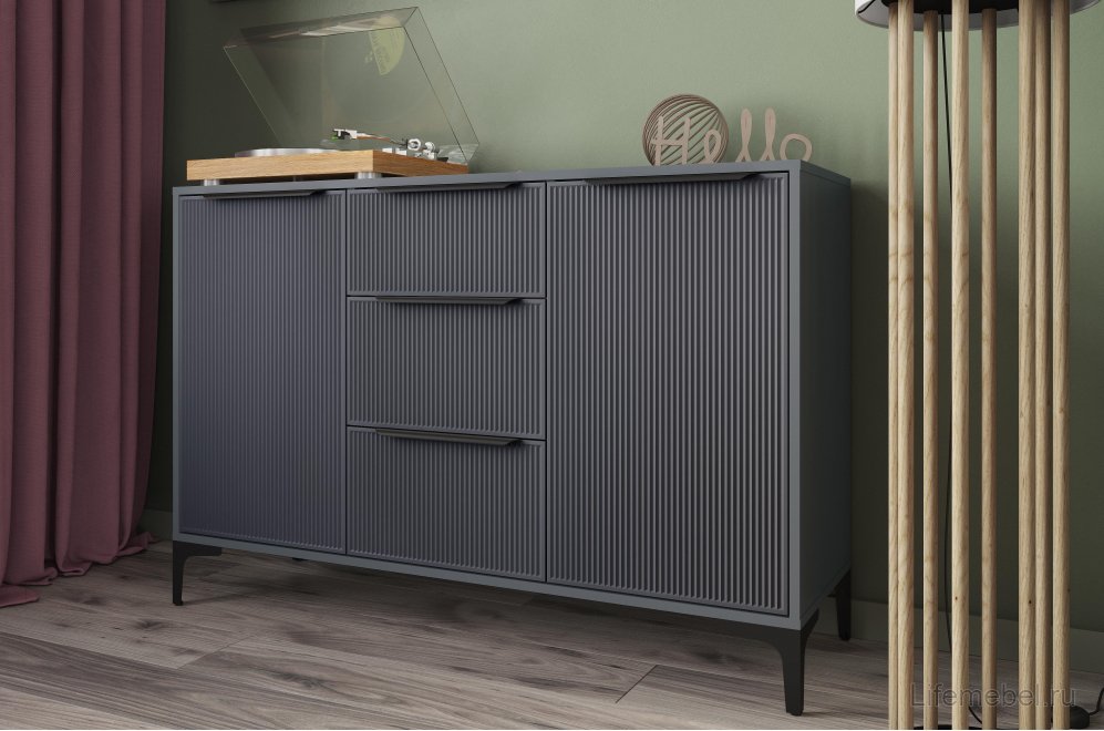 Комод Иадама графит / графит софт
