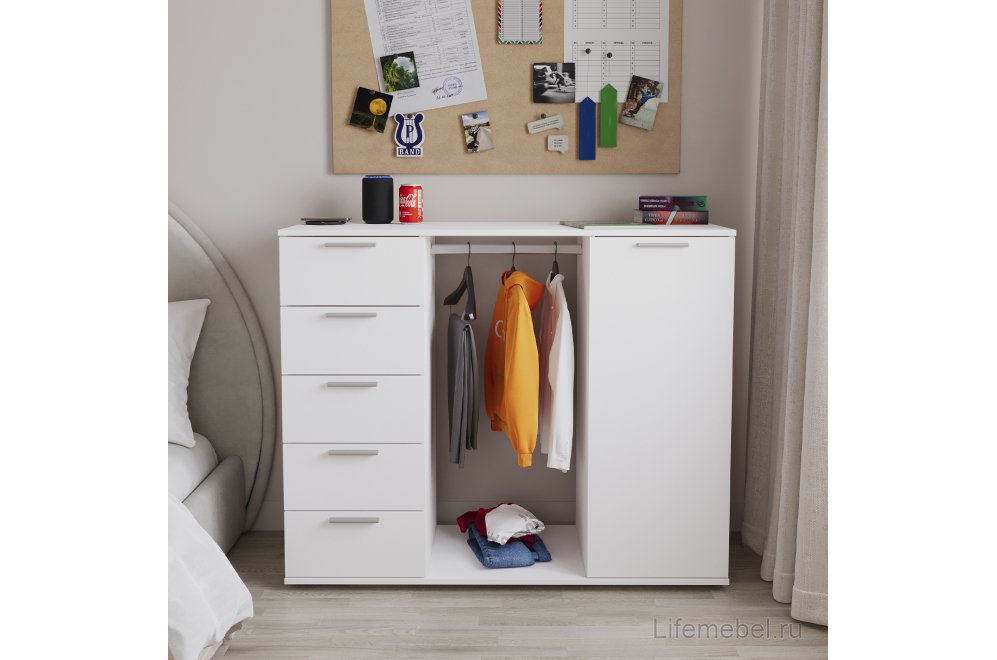 Комод Николь лдсп белый
