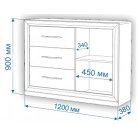 Комод Нобиле Км-120/38 ФС КШ
