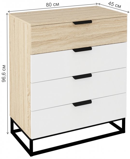 Комод Норд Лофт КМ01-800