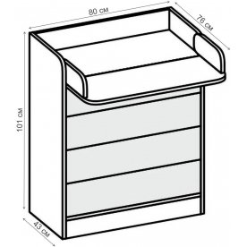 Комод Бриз Квадрат